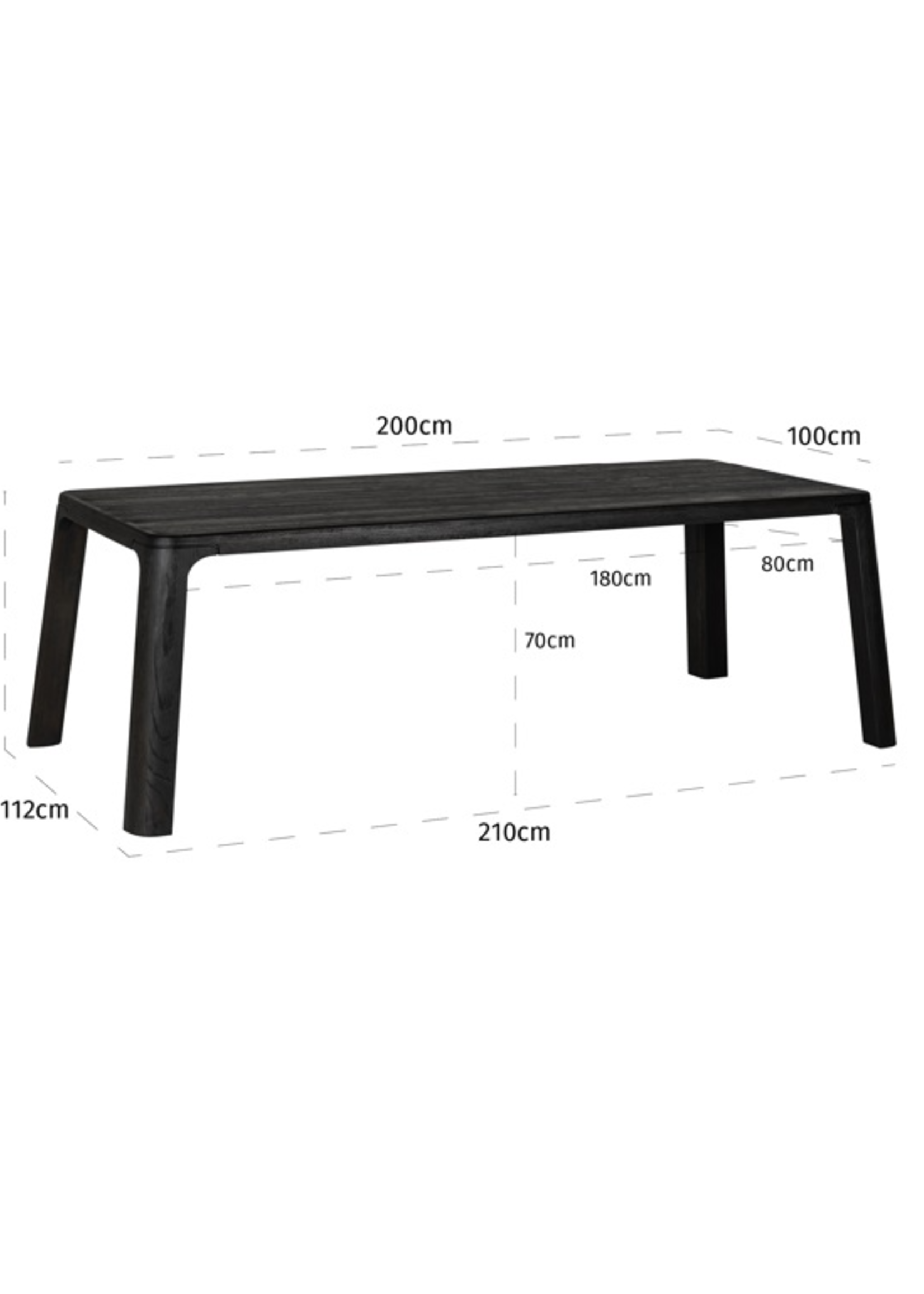 Richmond interiors  Eettafel Baccarat   200 cm