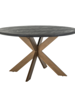 Richmond interiors Ronde Eettafel Blackbone Black  Ø 140 cm