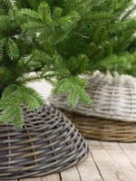 Rotan Kerstboomvoet  Grijs Gewassen