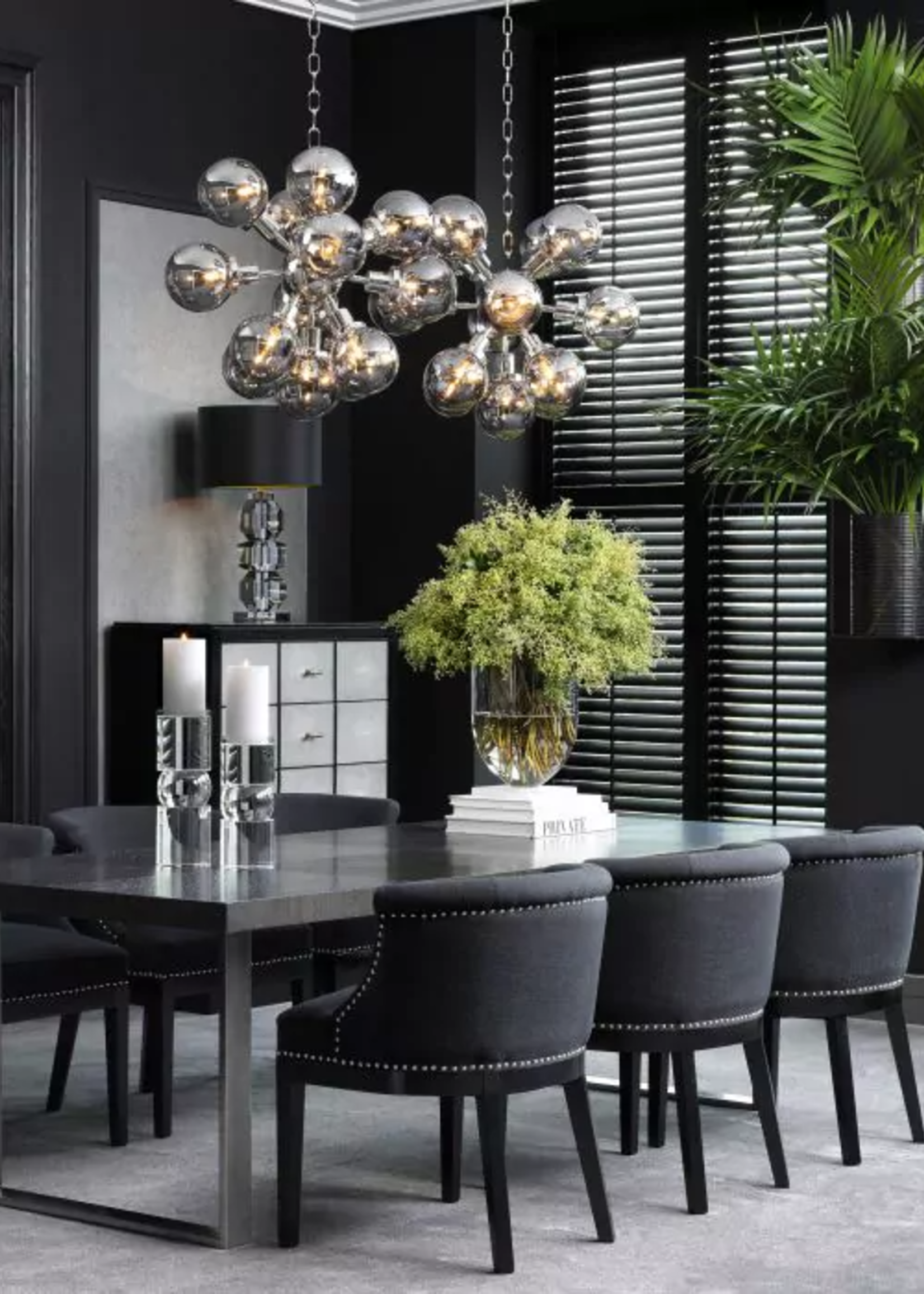Kroonluchter Ludlow Rookglas bol
