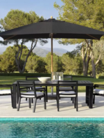 Eichholtz Outdoor eettafel Vistamar zwart