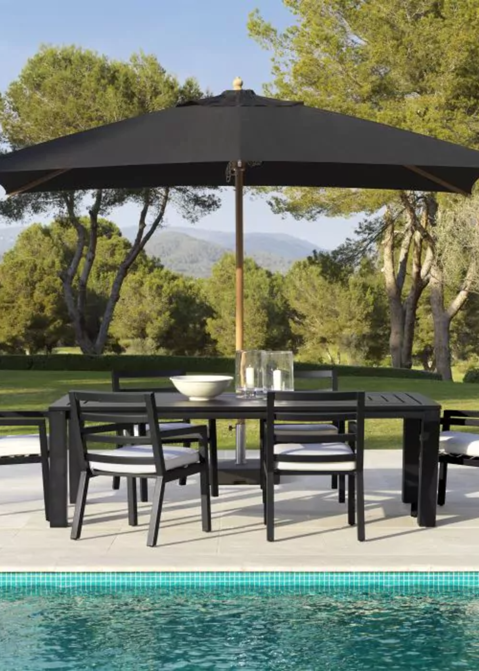 Eichholtz Outdoor eettafel Vistamar zwart