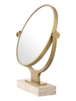 Eichholtz Spiegel Brainçan Travertin, H. 56 cm