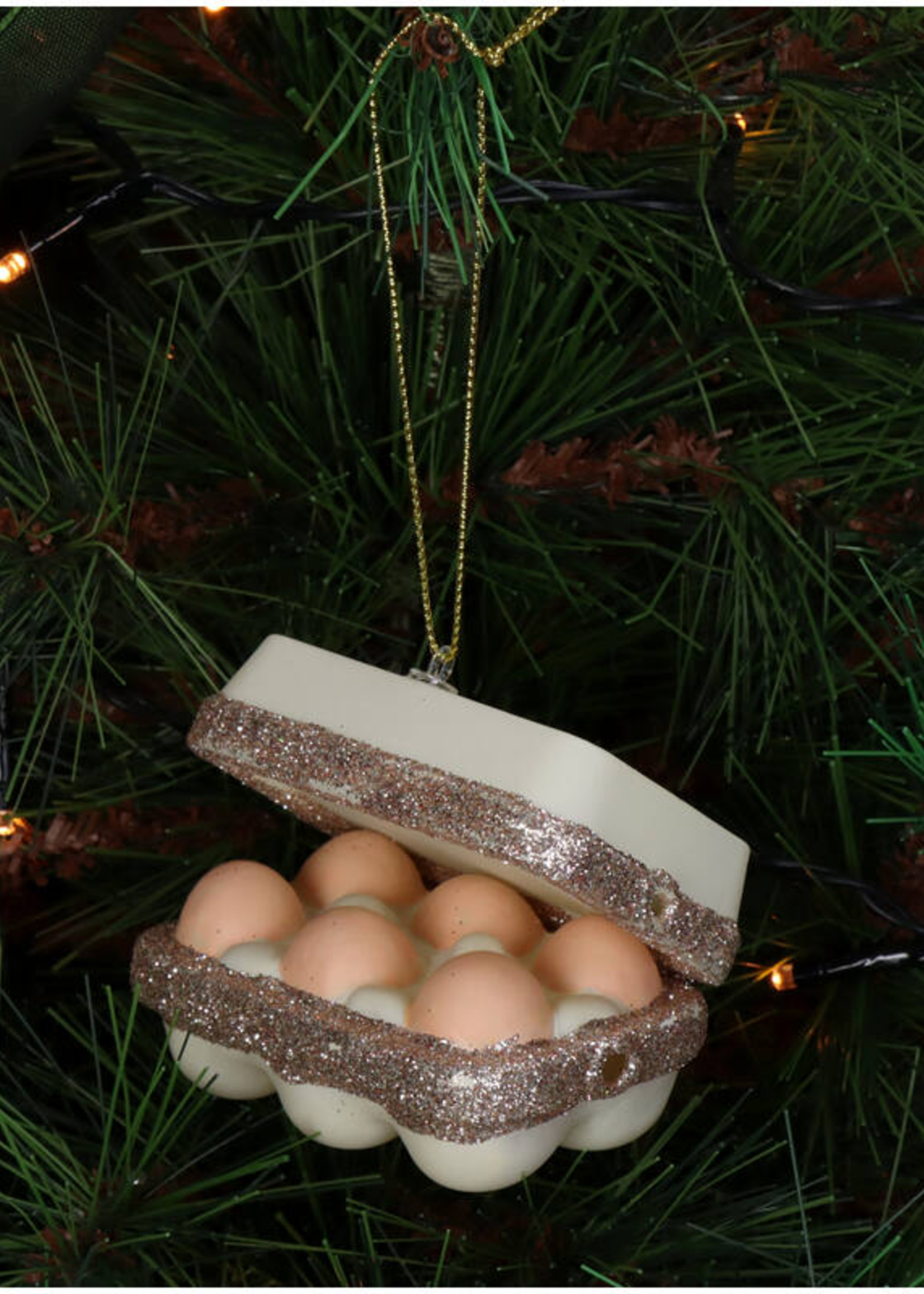 Verse eieren in doos Ornament
