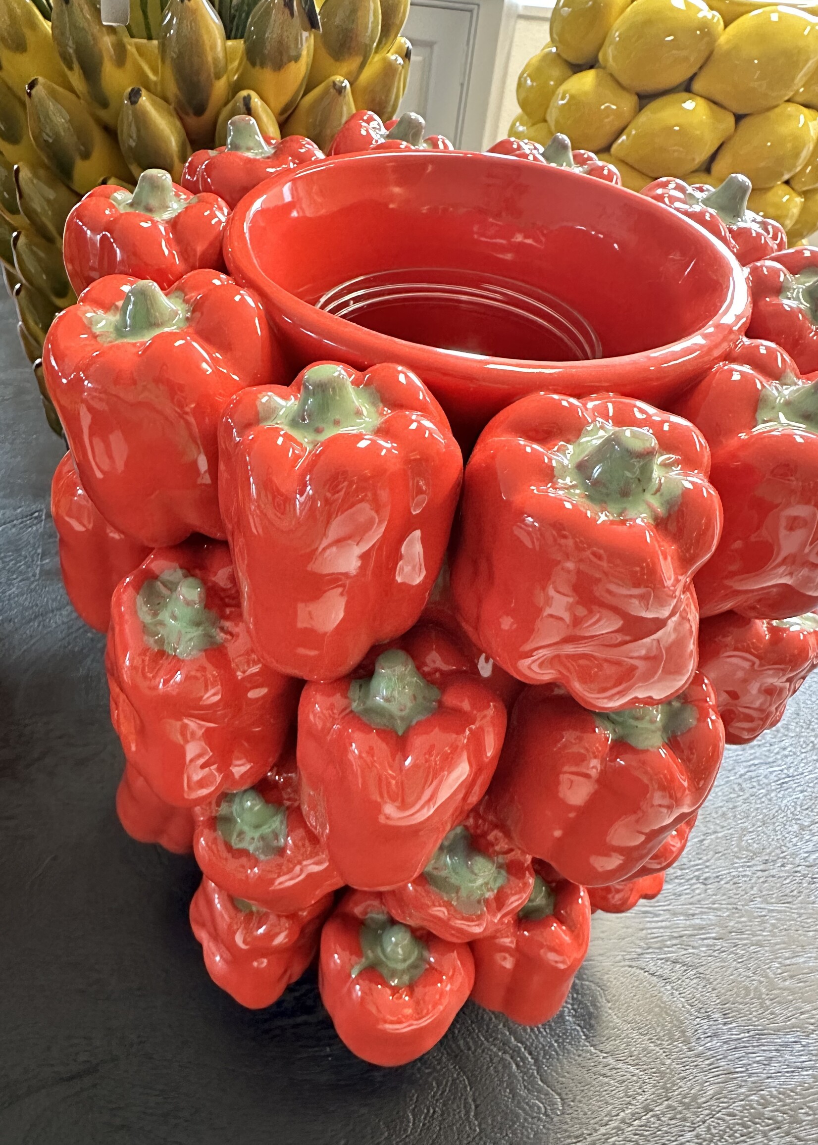 vRoonliving Rode  Paprika vaas