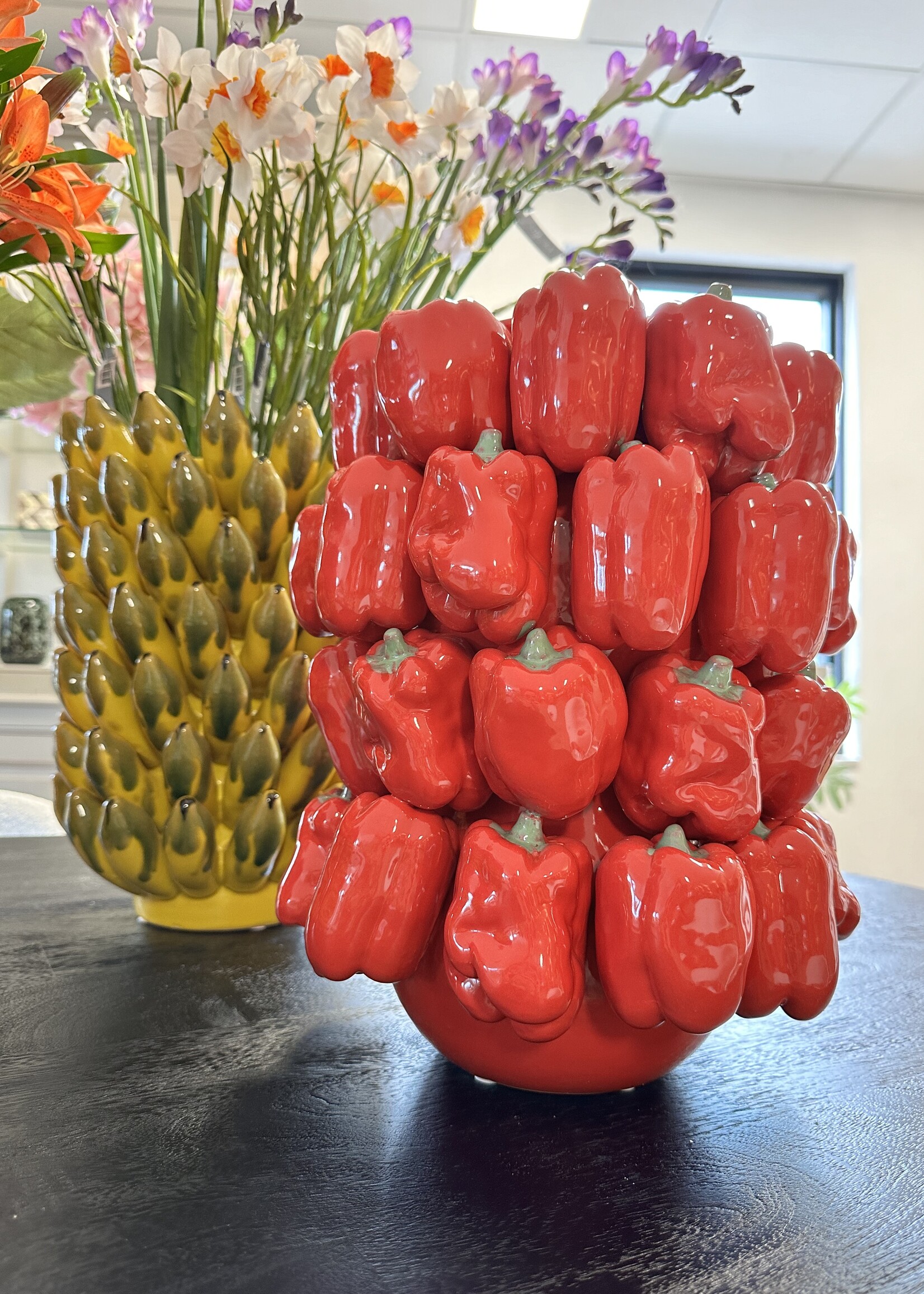 vRoonliving Rode  Paprika vaas