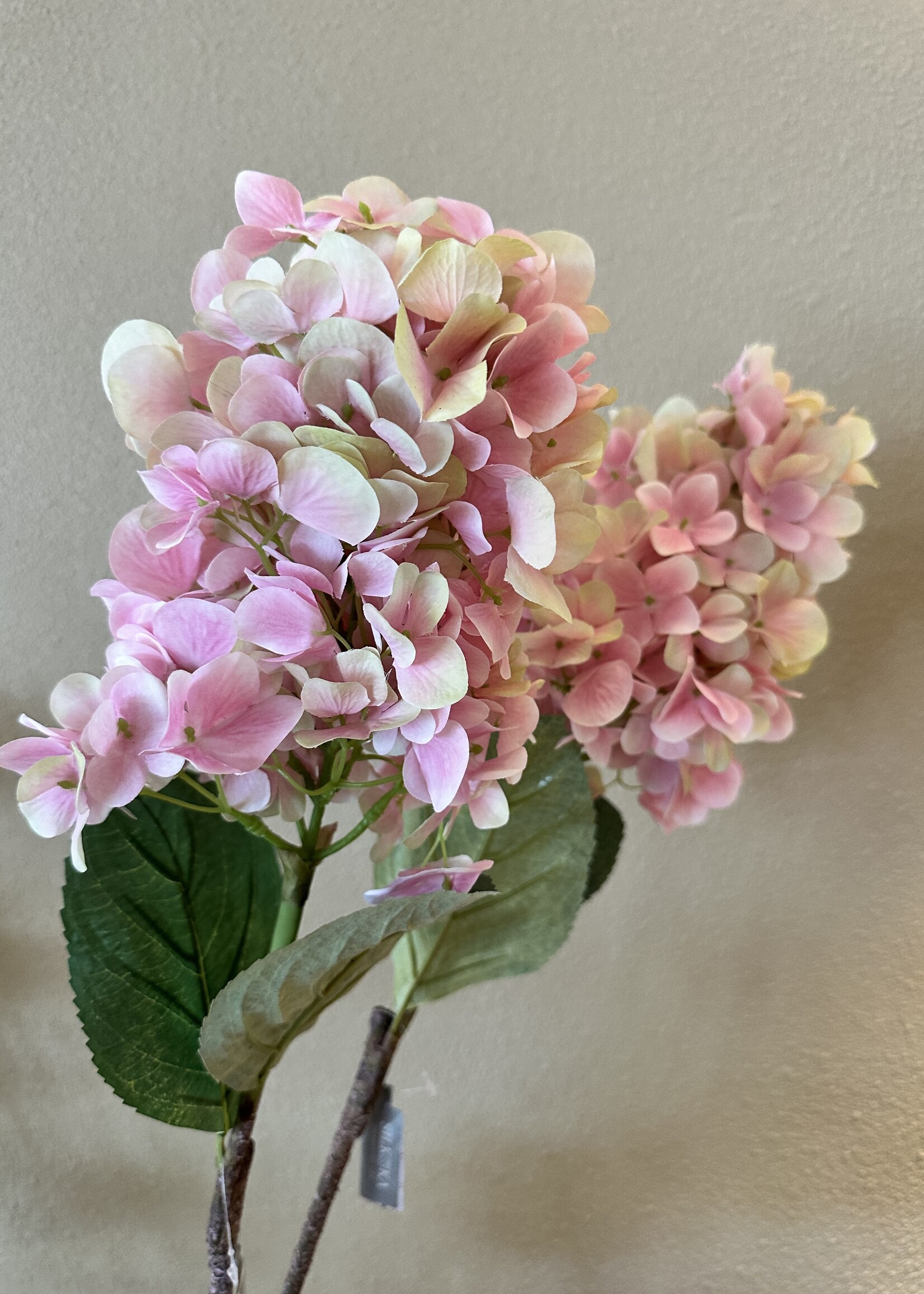 Silk-ka Hortensia Tak  roze/ grn   88 cm