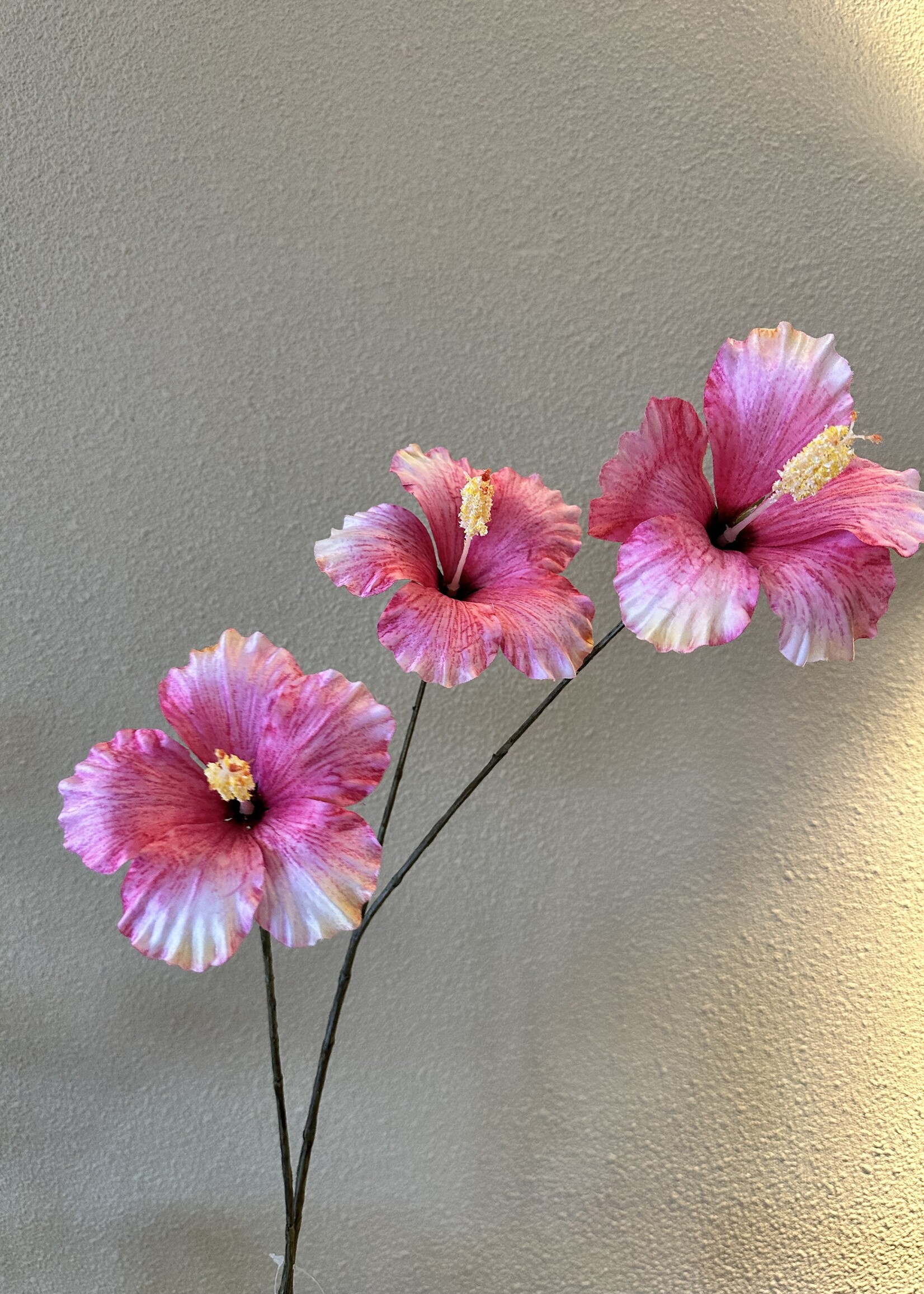 Silk-ka Hibiscus  roze  84 cm