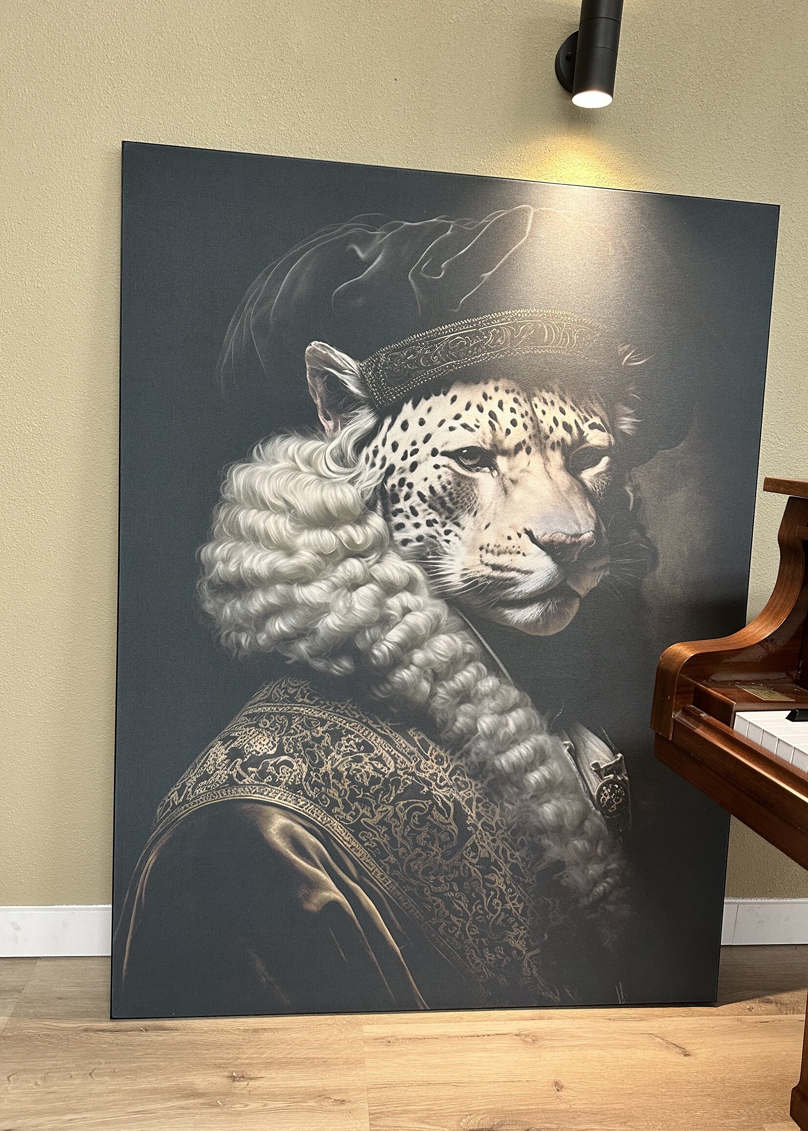 Wandkleed  Snow Leopard M in Frame