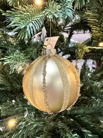 Goudkleurige  Kerstbal 12,5 cm