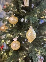 Goodwill M & G Swirl Glass Ornament kegelvorm