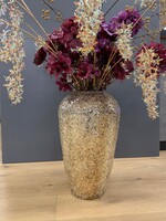 Mosaic vaas in  Goudkleur H 49 cm