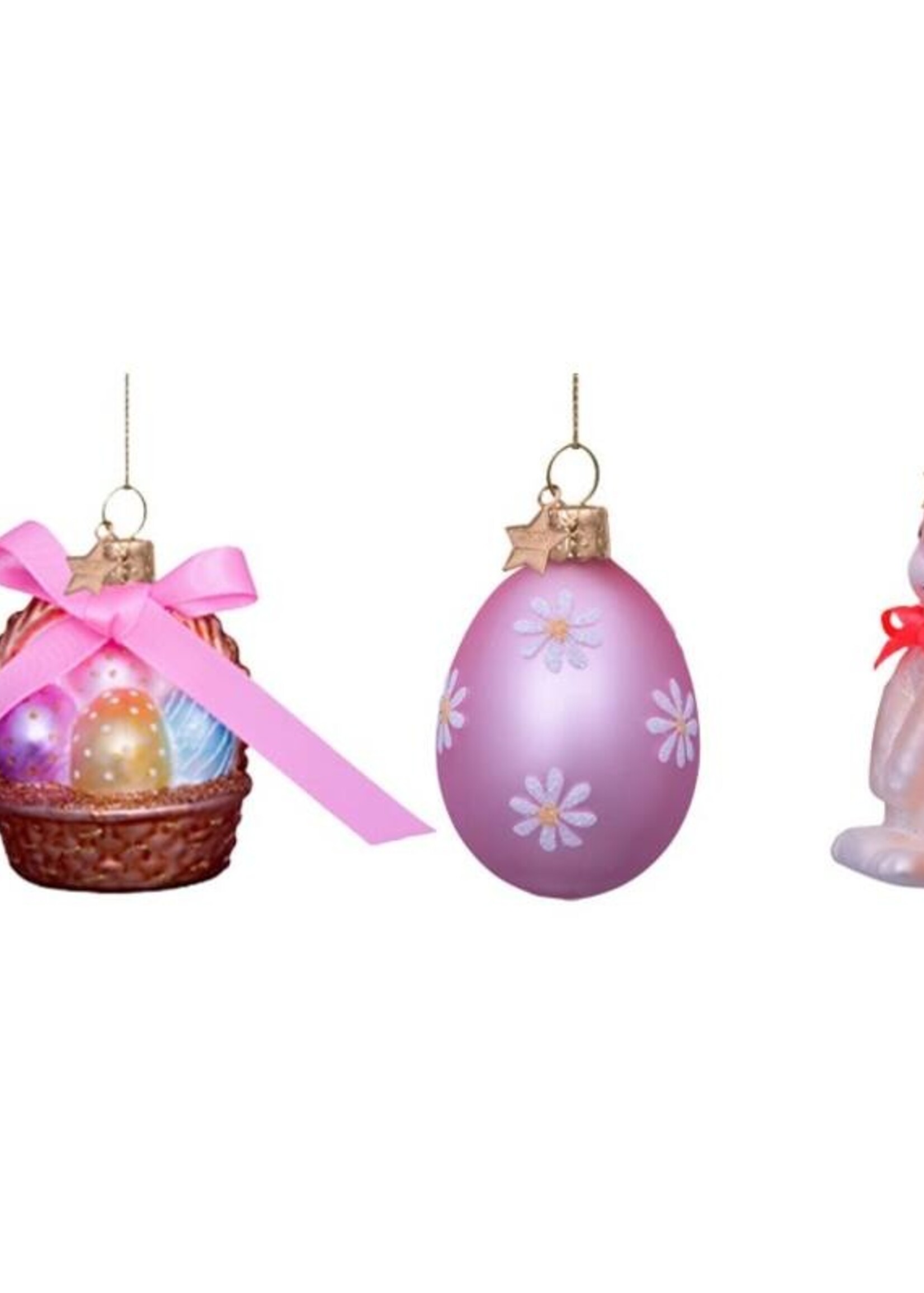 Vondels Pasen Ornament set , mand, ei & haas