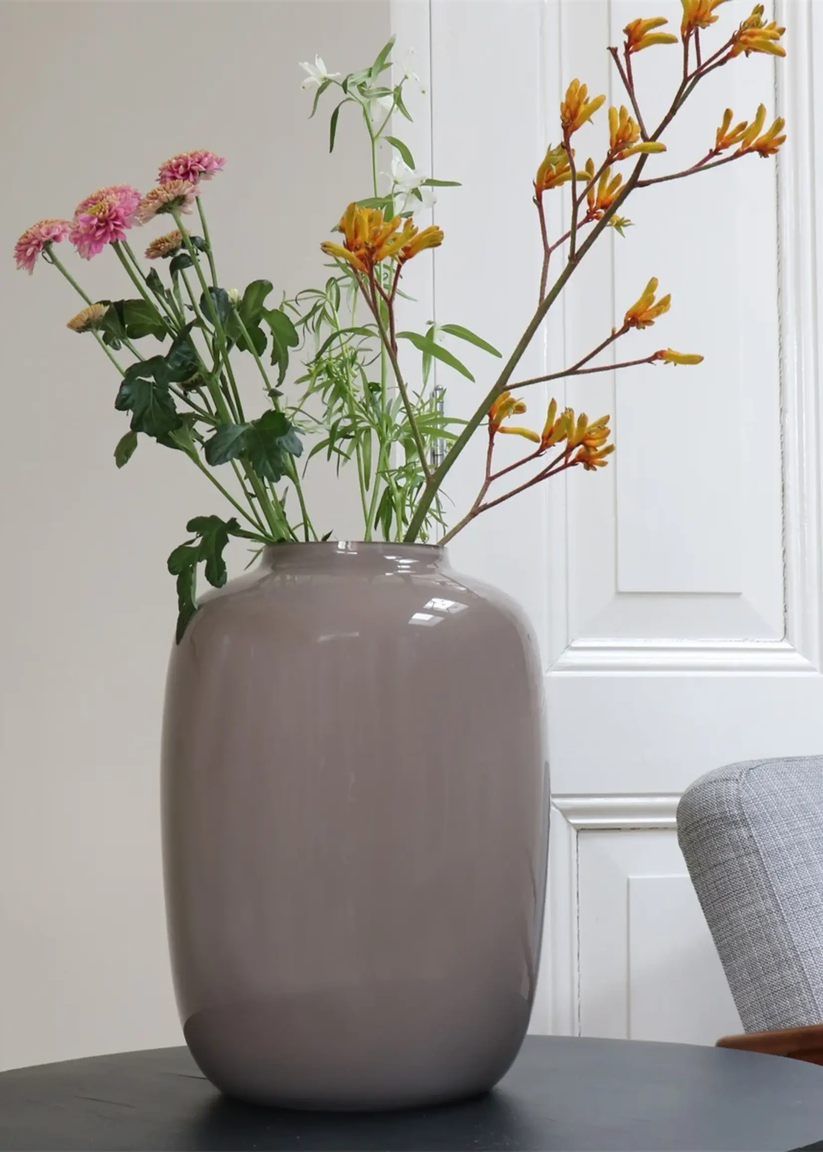 Artic  vaas Aarde kleur, M H 35 cm