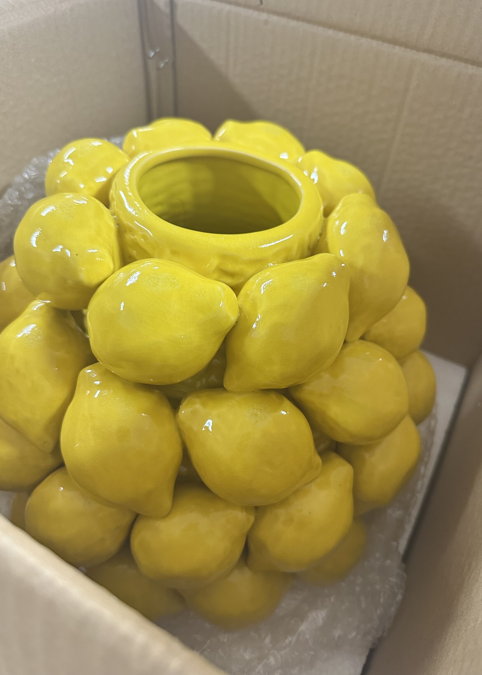 vRoonliving Citroenvaas  Laag