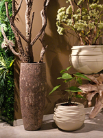 Pot & Vaas Pot Lela Lava beige  H 103cm