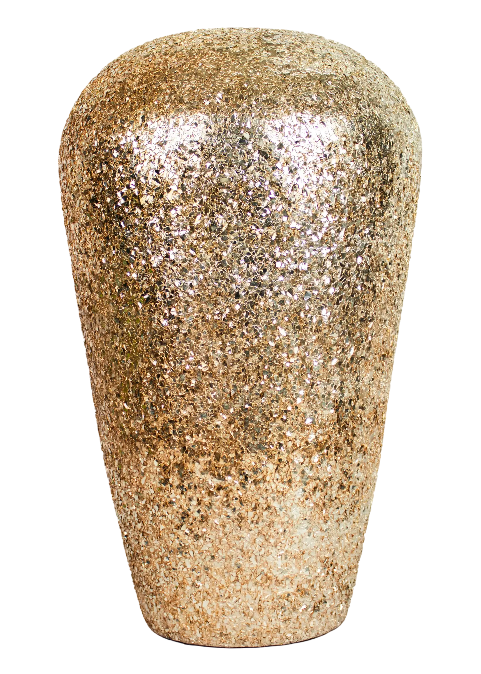 Mosaic vaas in   Goudkleur H 49 cm