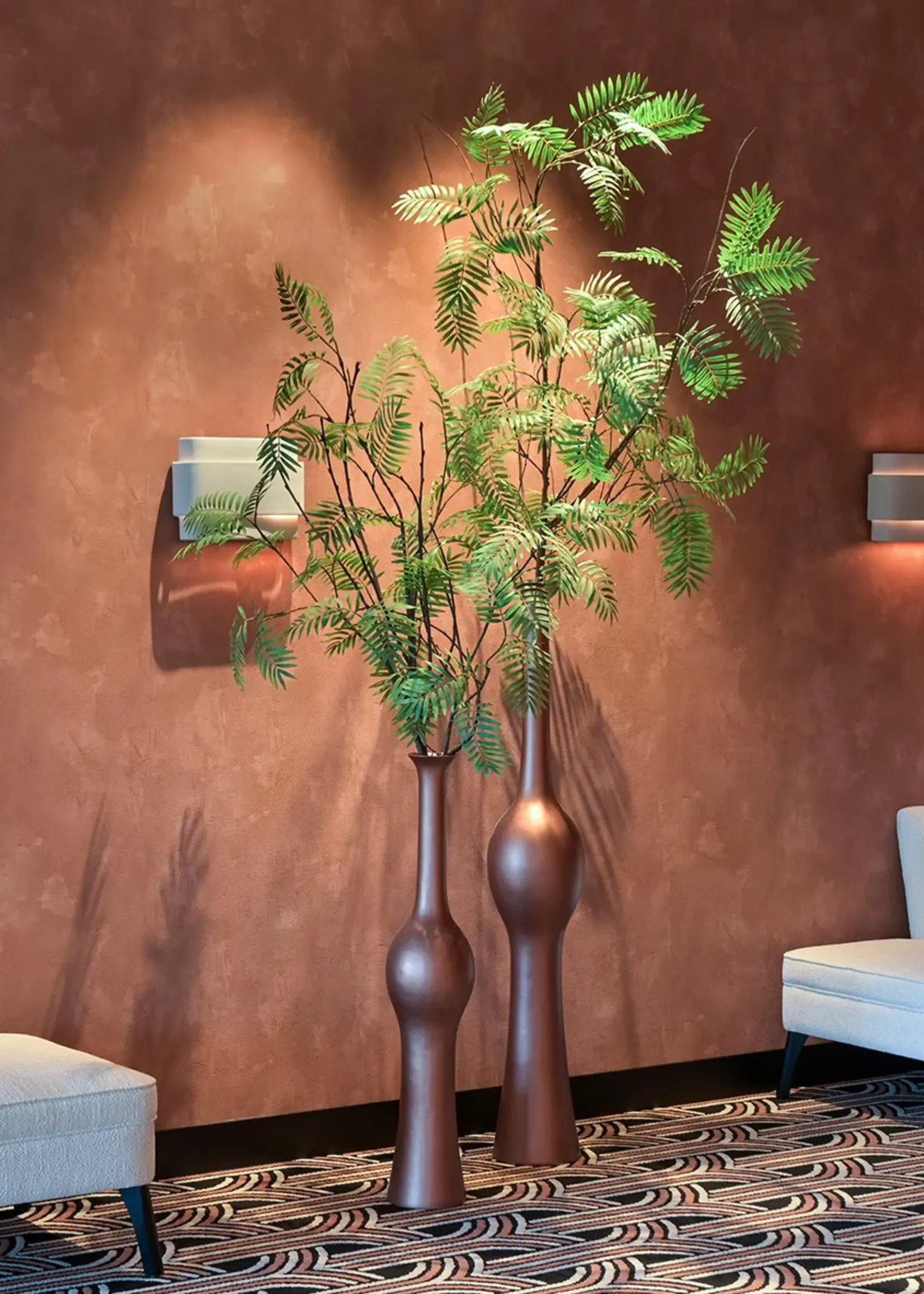 Pot & Vaas Slanke hoge Vaas Bella Koper