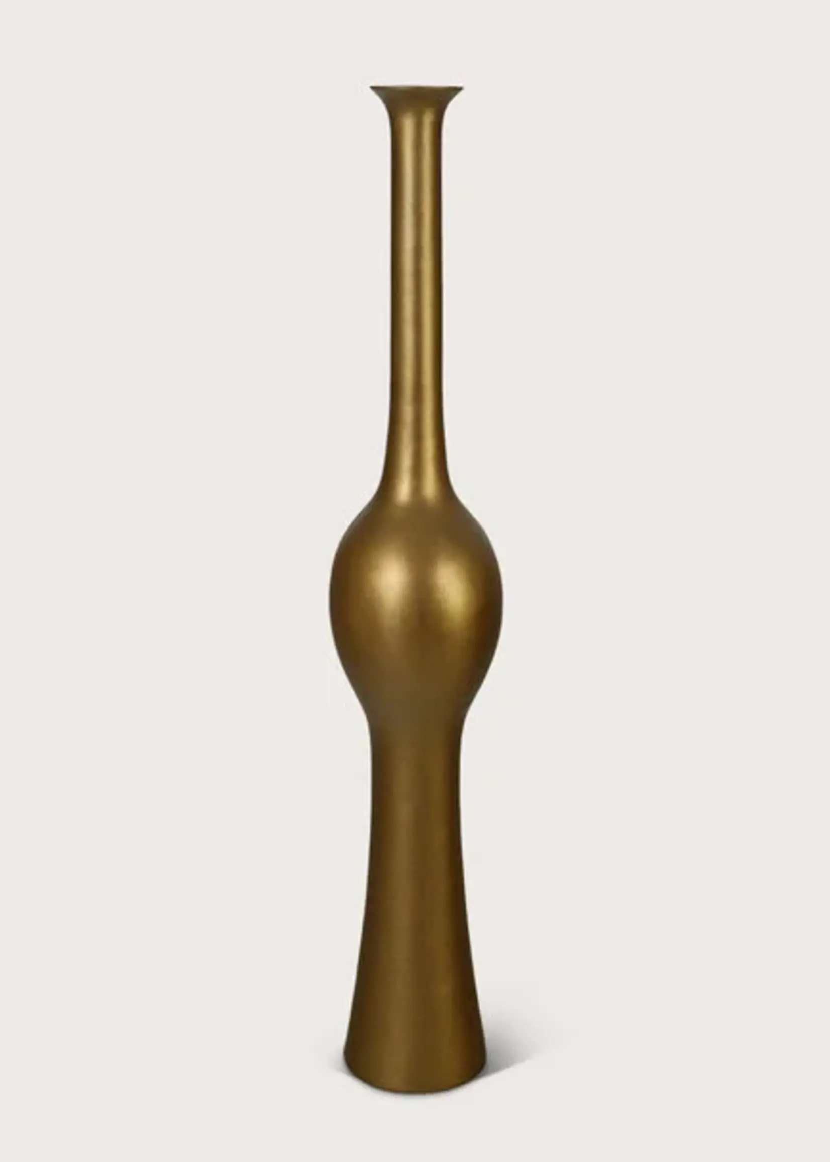Pot & Vaas Slanke hoge vaas Bella in Champagne Goud
