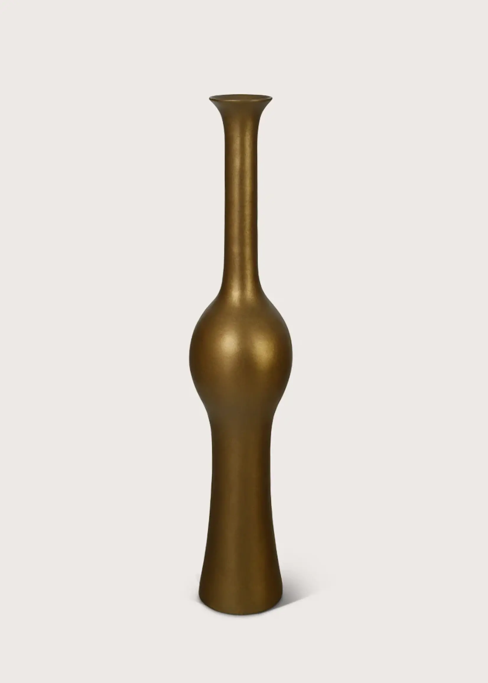 Pot & Vaas Slanke hoge vaas Bella in Champagne Goud