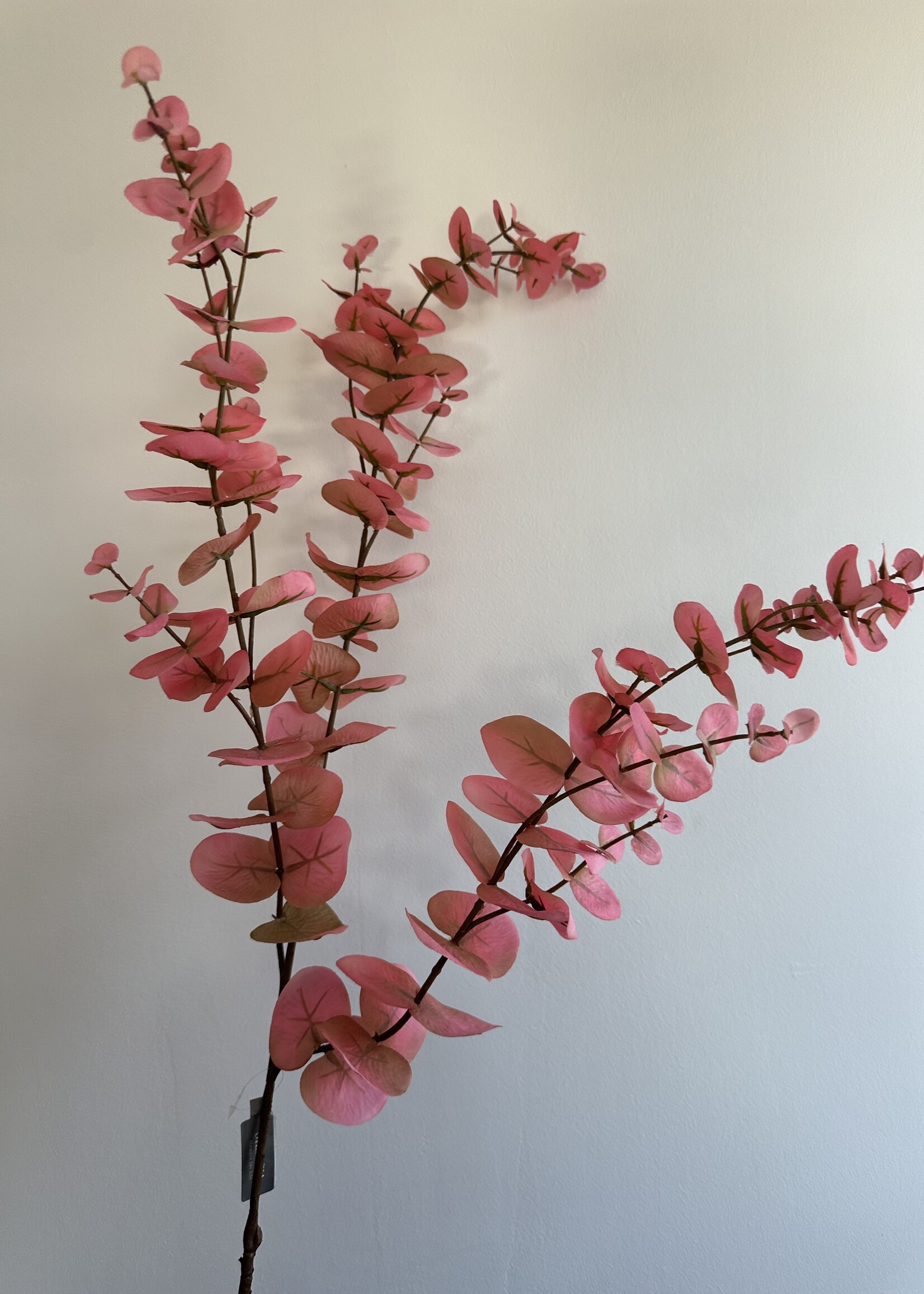 Silk-ka Eucalyptus Tak Roze /bruin  105 cm