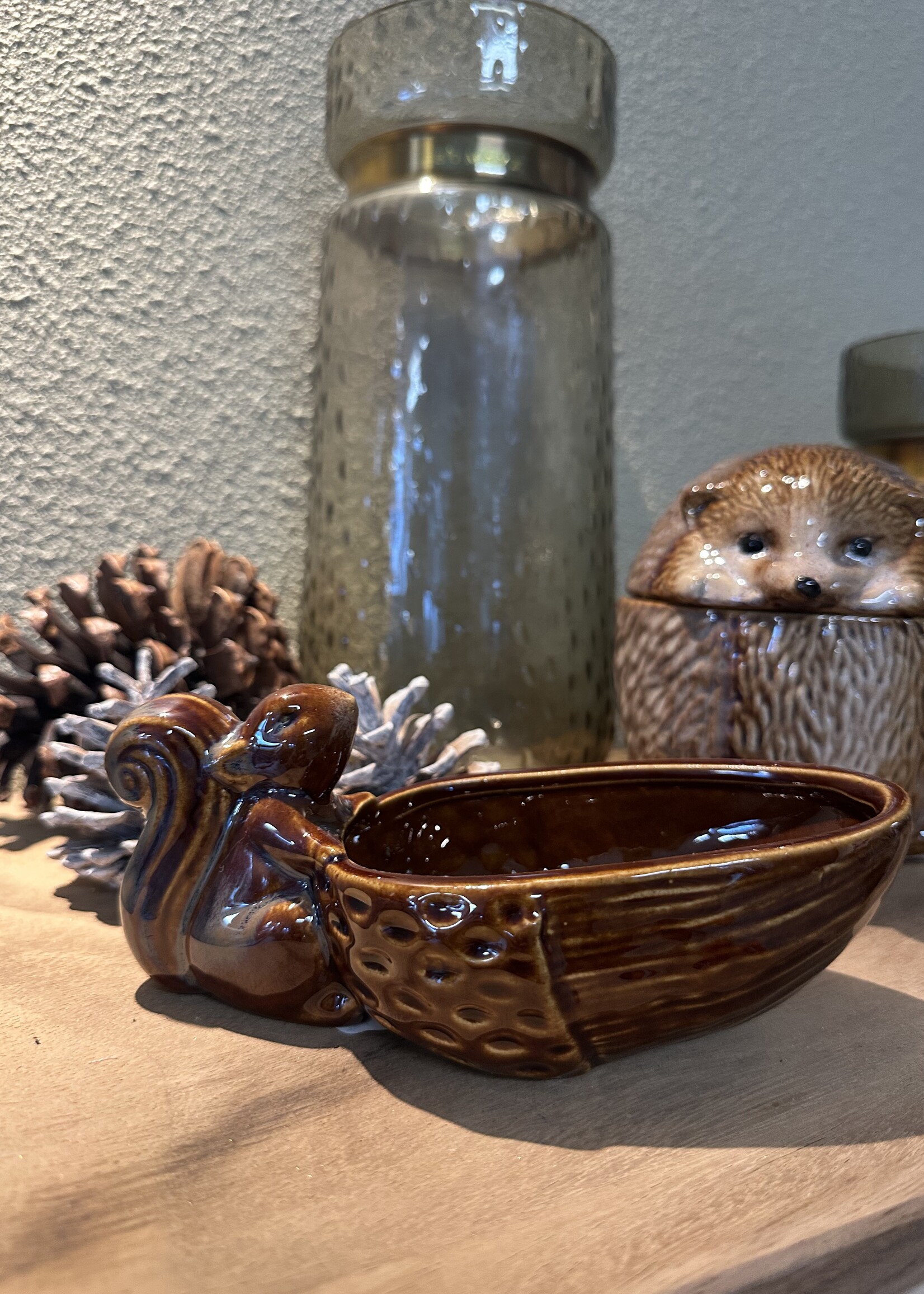 goodwill Walnoot schaaltje met eekhoorn  18 cm