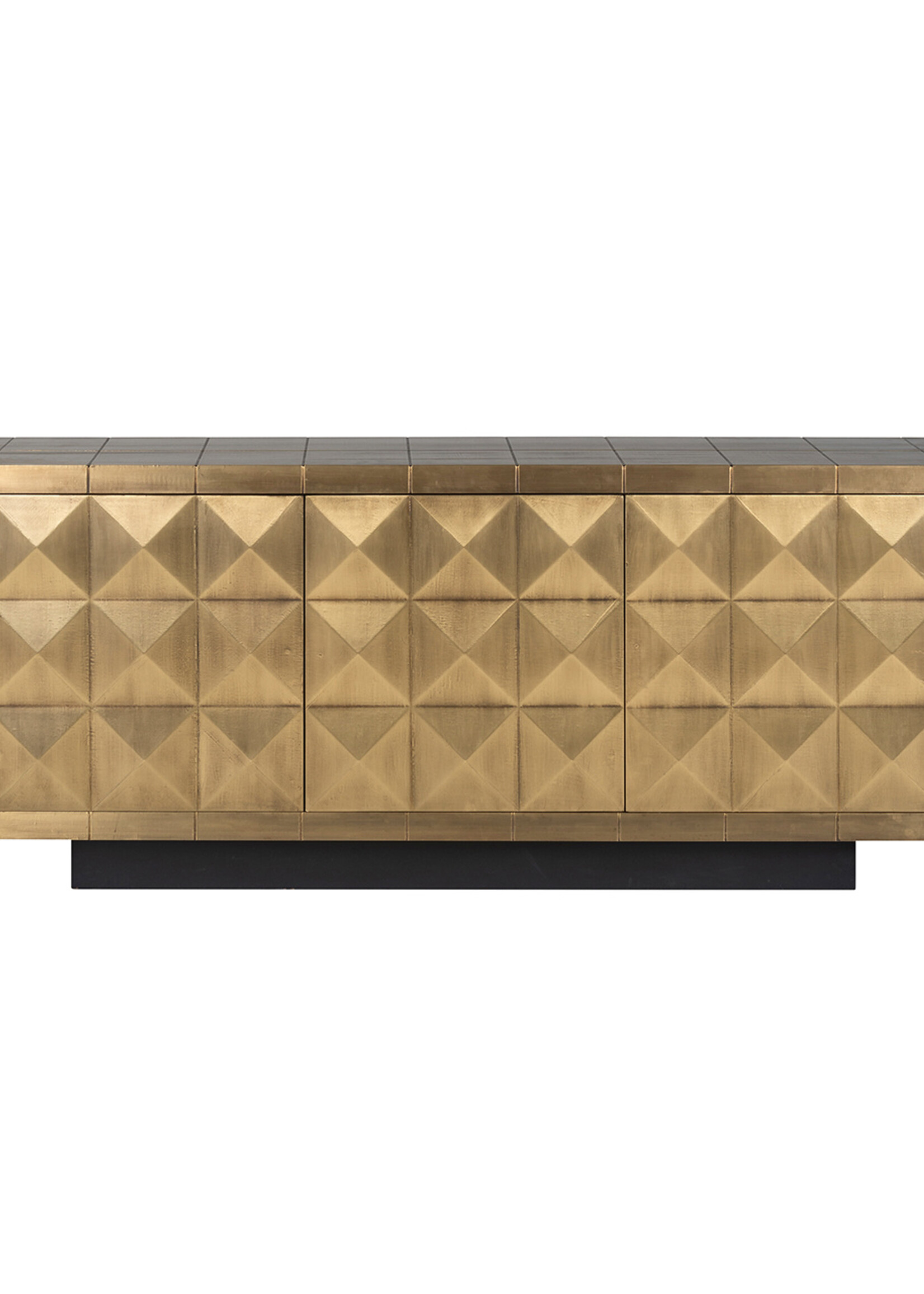 Richmond interiors Dressoir Collada 3-deuren (Geborsteld Goud)