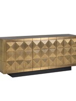 Richmond interiors Dressoir Collada 3-deuren (Geborsteld Goud)