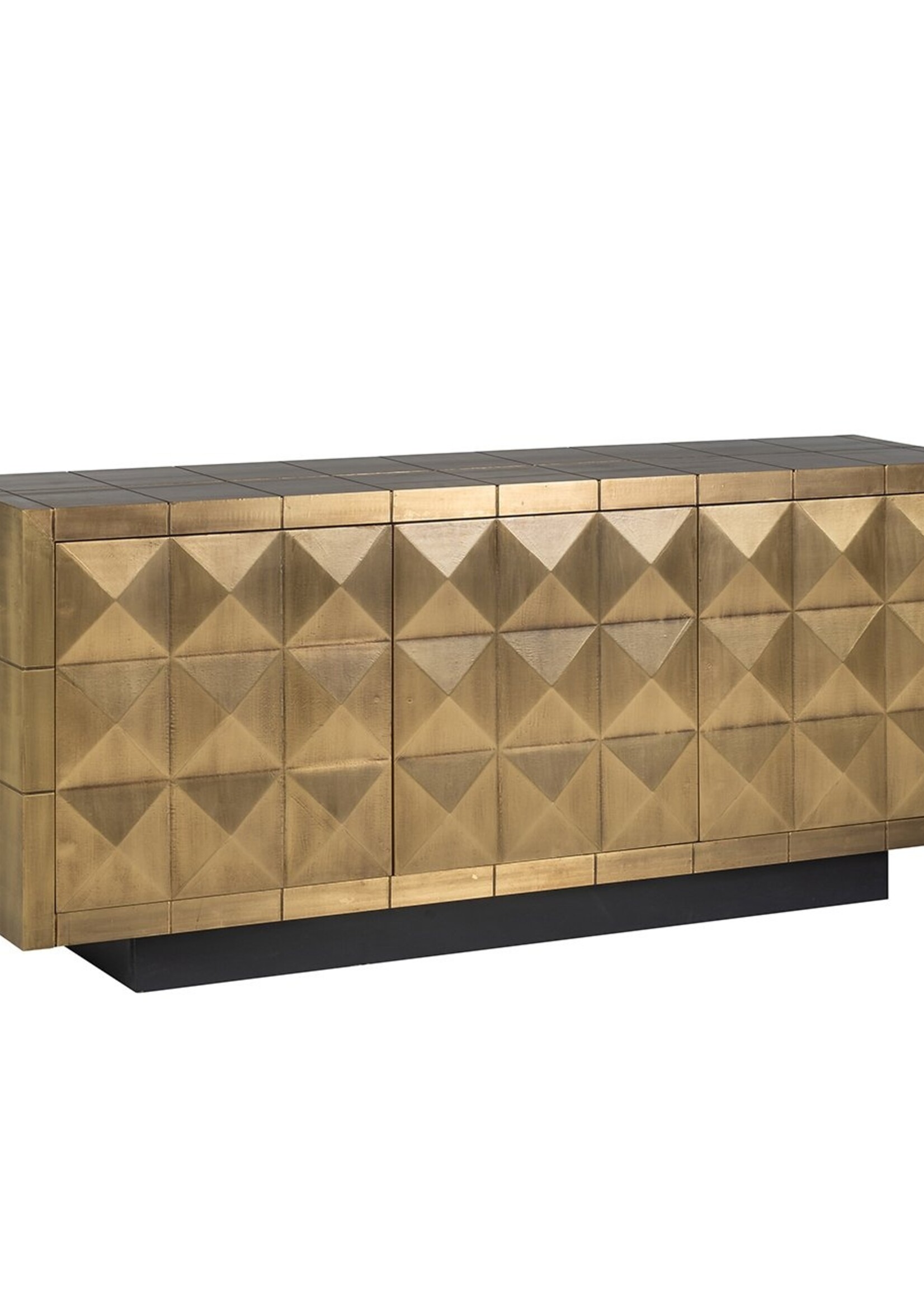 Richmond interiors Dressoir Collada 3-deuren (Geborsteld Goud)