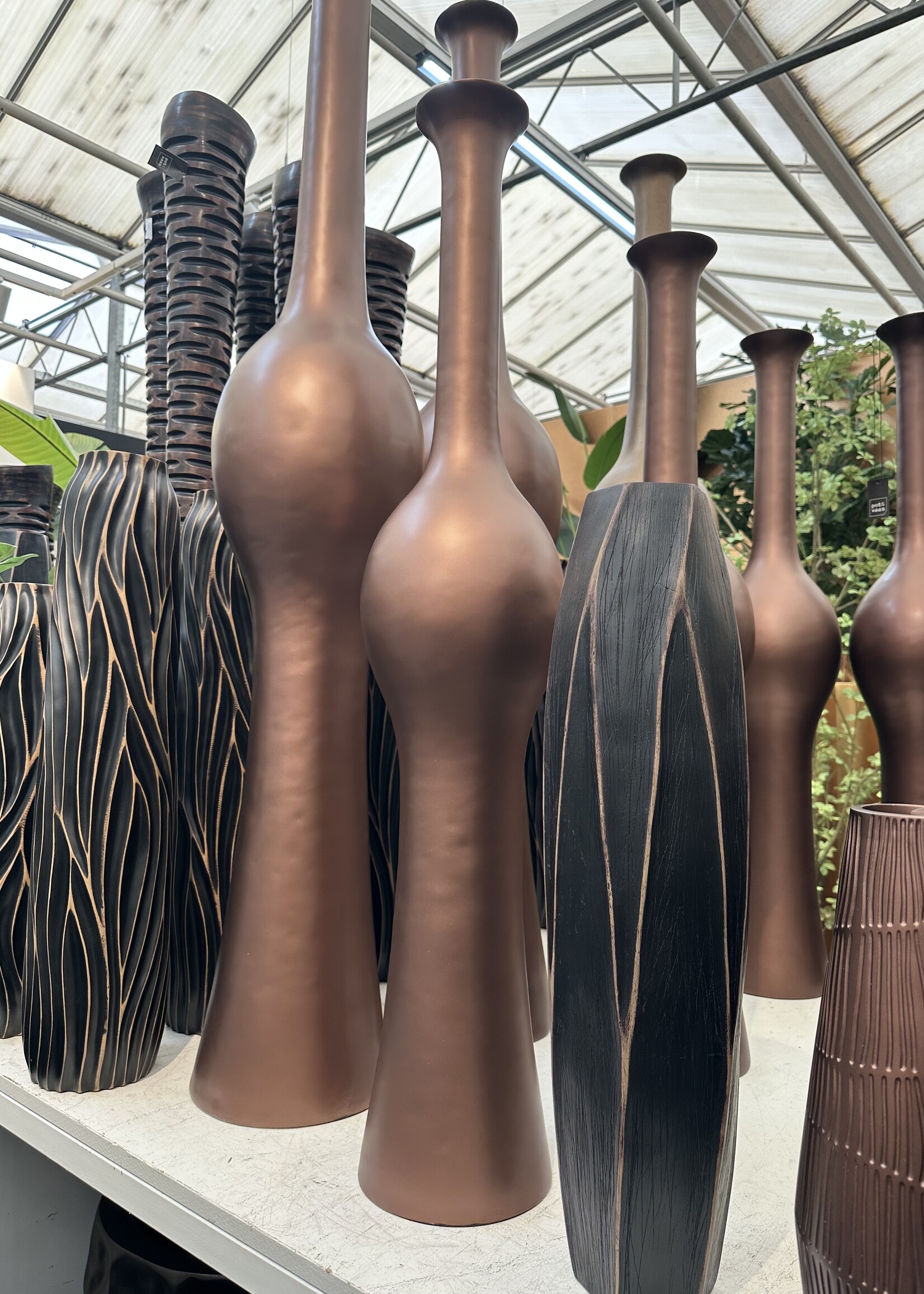 Pot & Vaas Vaas Bella Champagne Goud D20 H110