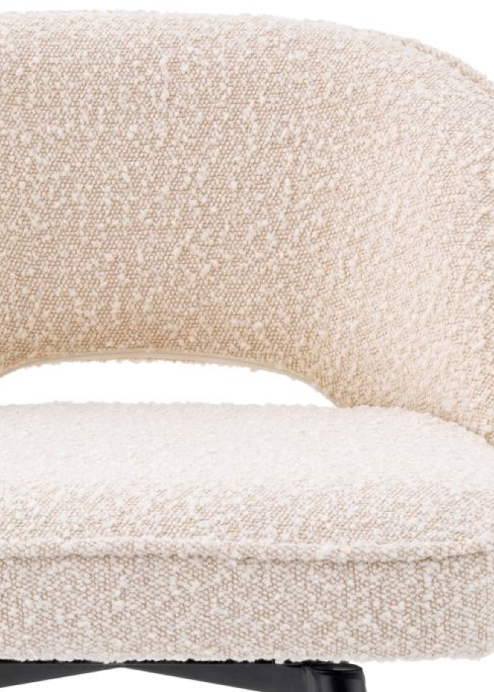 Eichholtz Barstoel Cliff  Bouclé crème ,      (set v 2)