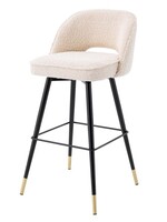 Eichholtz Barstoel Cliff  Bouclé crème ,   (set v 2)