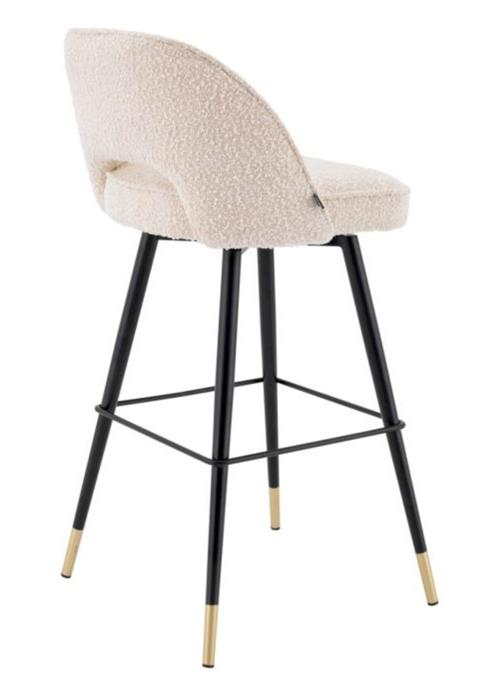 Eichholtz Barstoel Cliff  Bouclé crème ,      (set v 2)