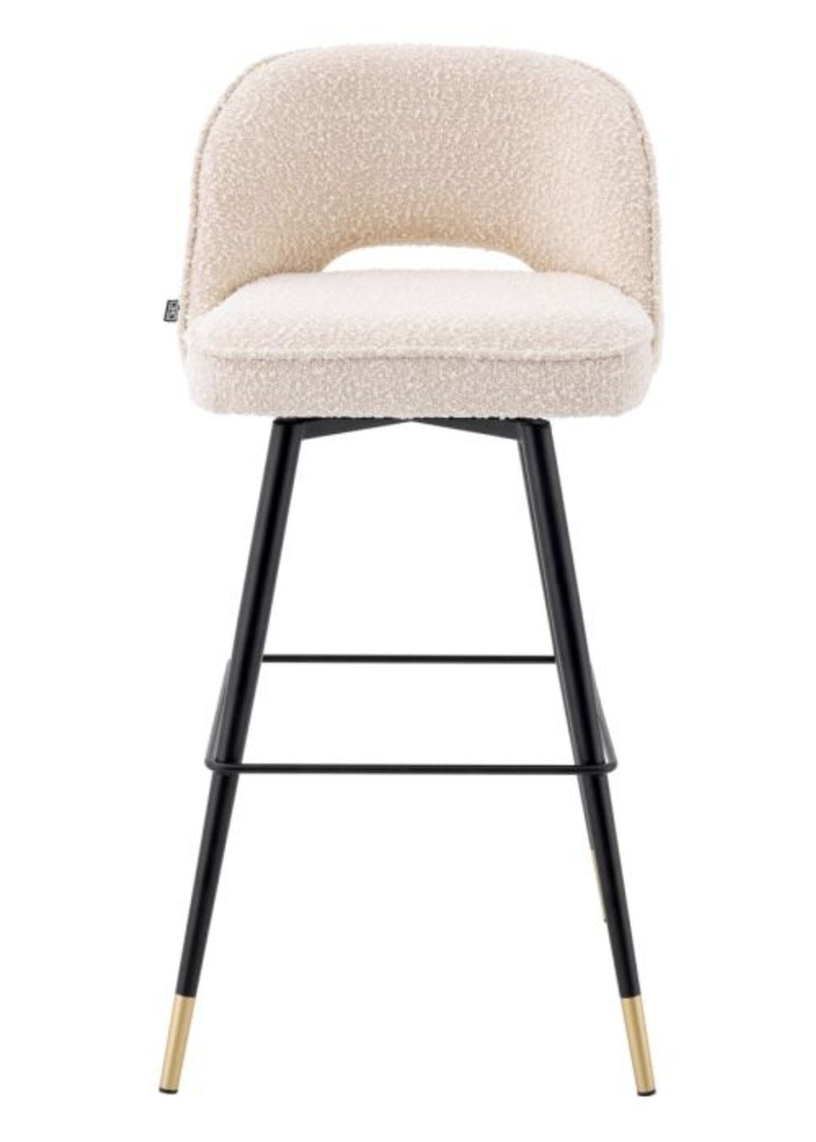 Eichholtz Barstoel Cliff  Bouclé crème ,      (set v 2)