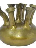 Toetervaas   7-monds vaas, Aluminium Gold