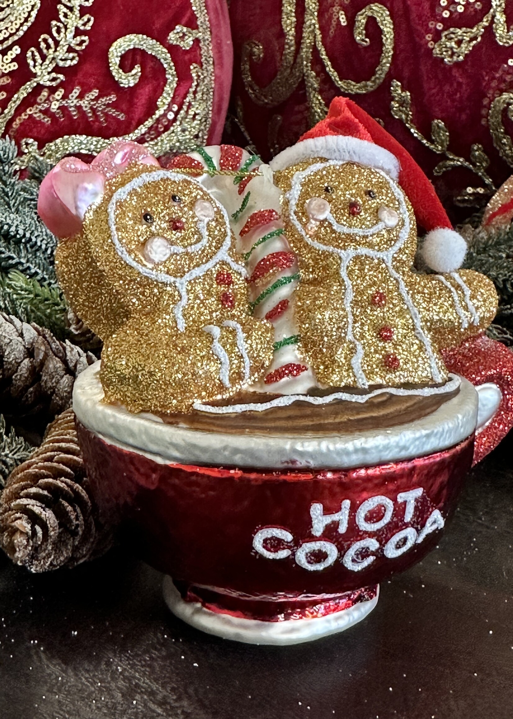 Gingerbread in Glazen Cacao Mug