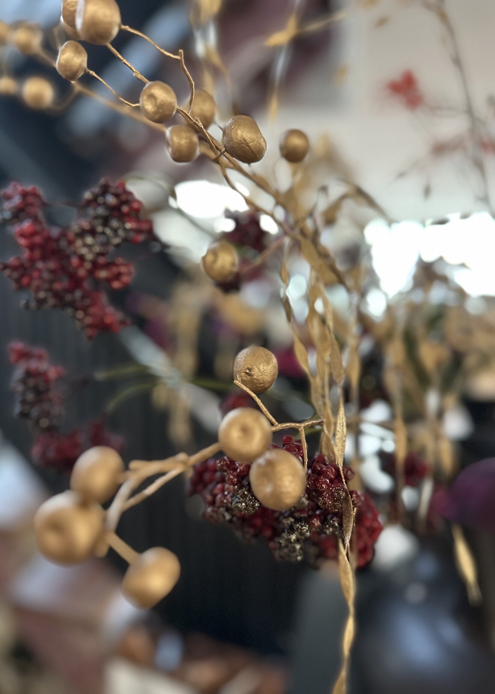 Poppington Goudkleurige tak met balletjes