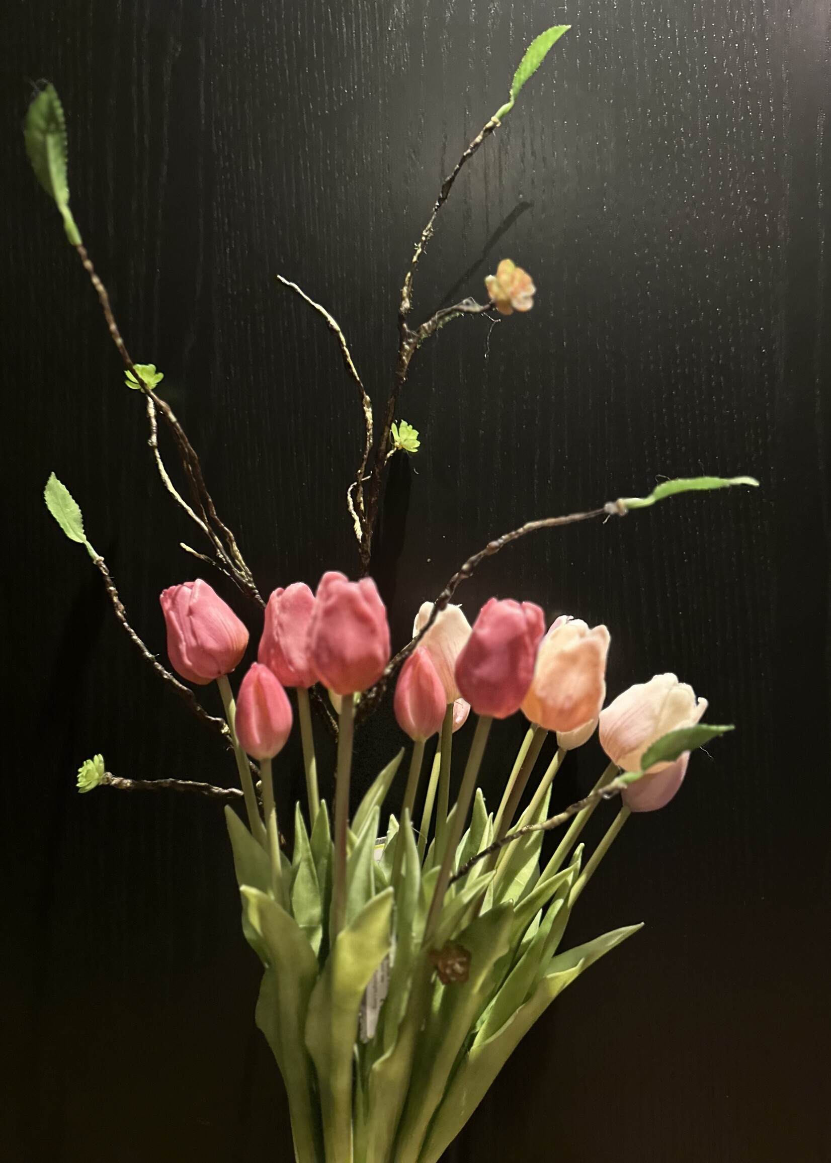 Tulpen Boeket 2 bossen met Wilgentak