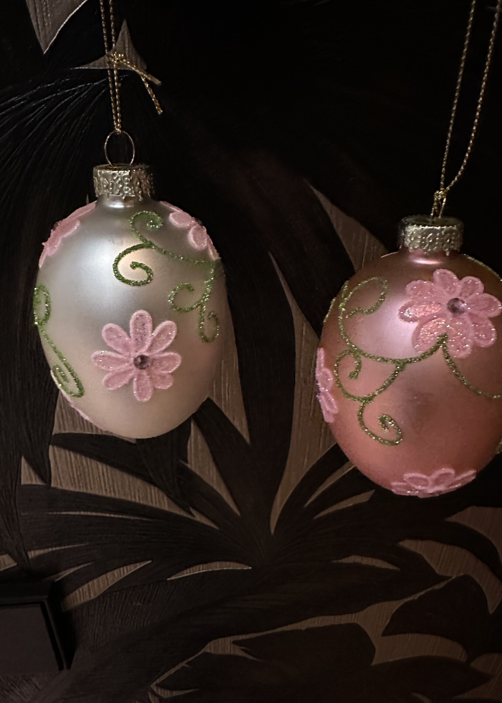 Goodwill M & G Paas decoratie ei  parelmoer    9 cm