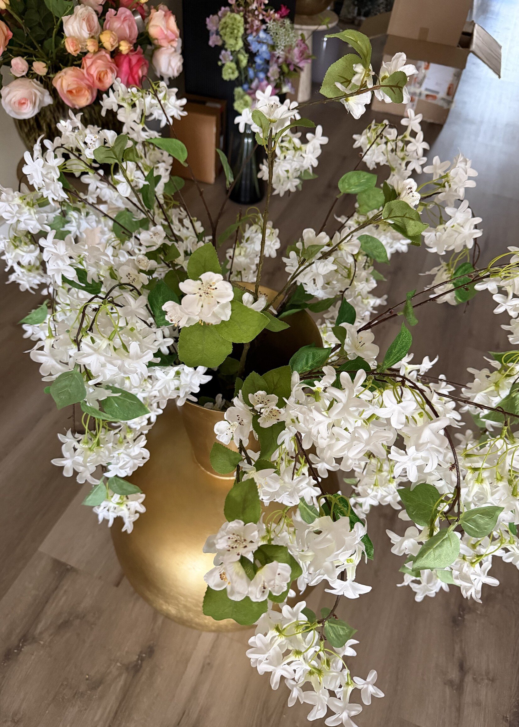 Hang Bloiesem takken  wit