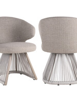 Outdoor eetkamerstoel  Nuba  grijs  alpine