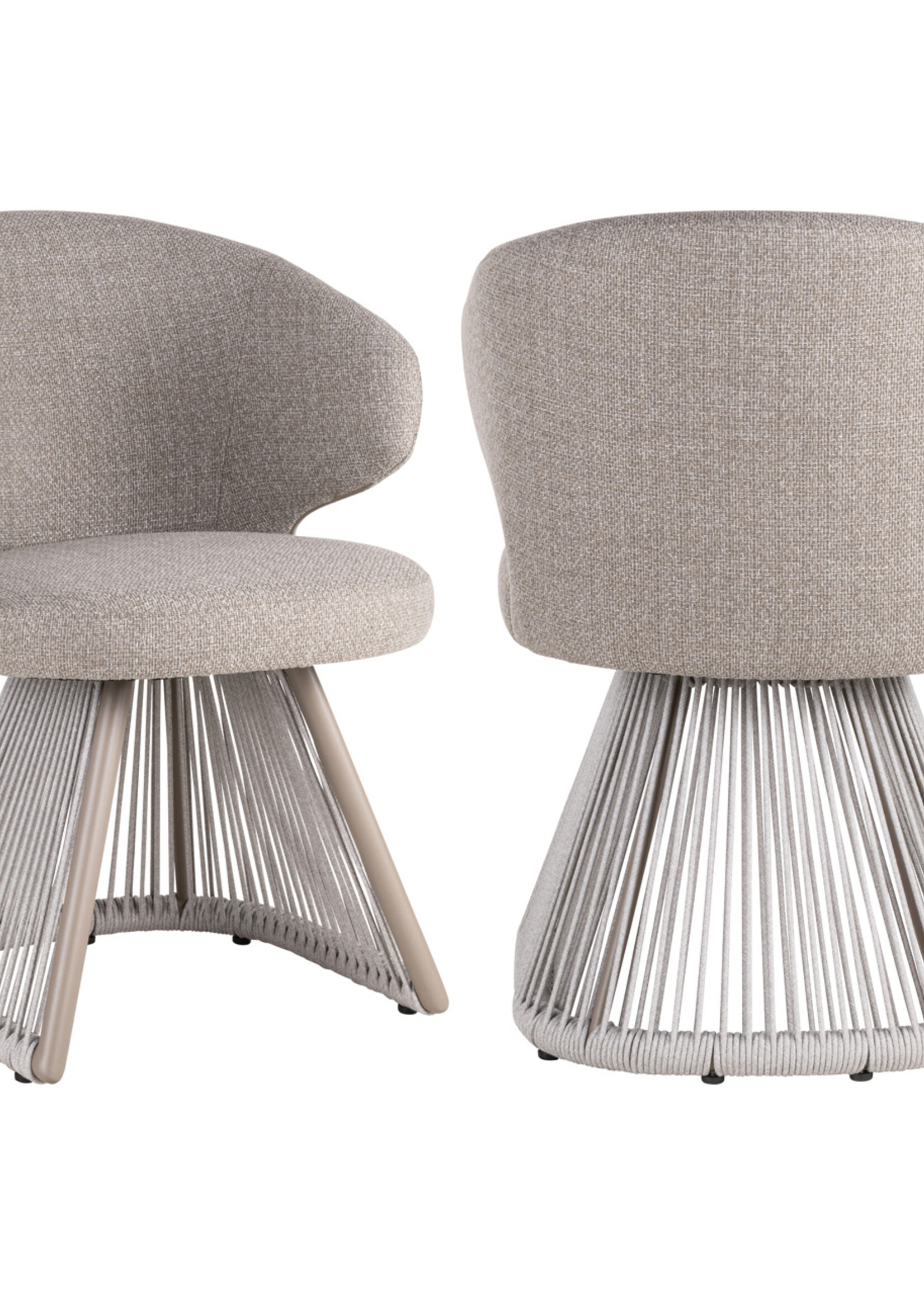 Outdoor eetkamerstoel  Nuba grijs alpine