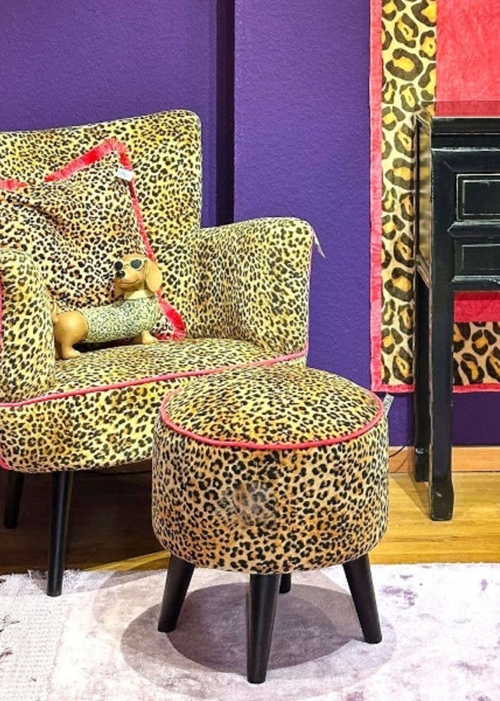 Werns Fauteuil met Luipaardprint Jungle Love