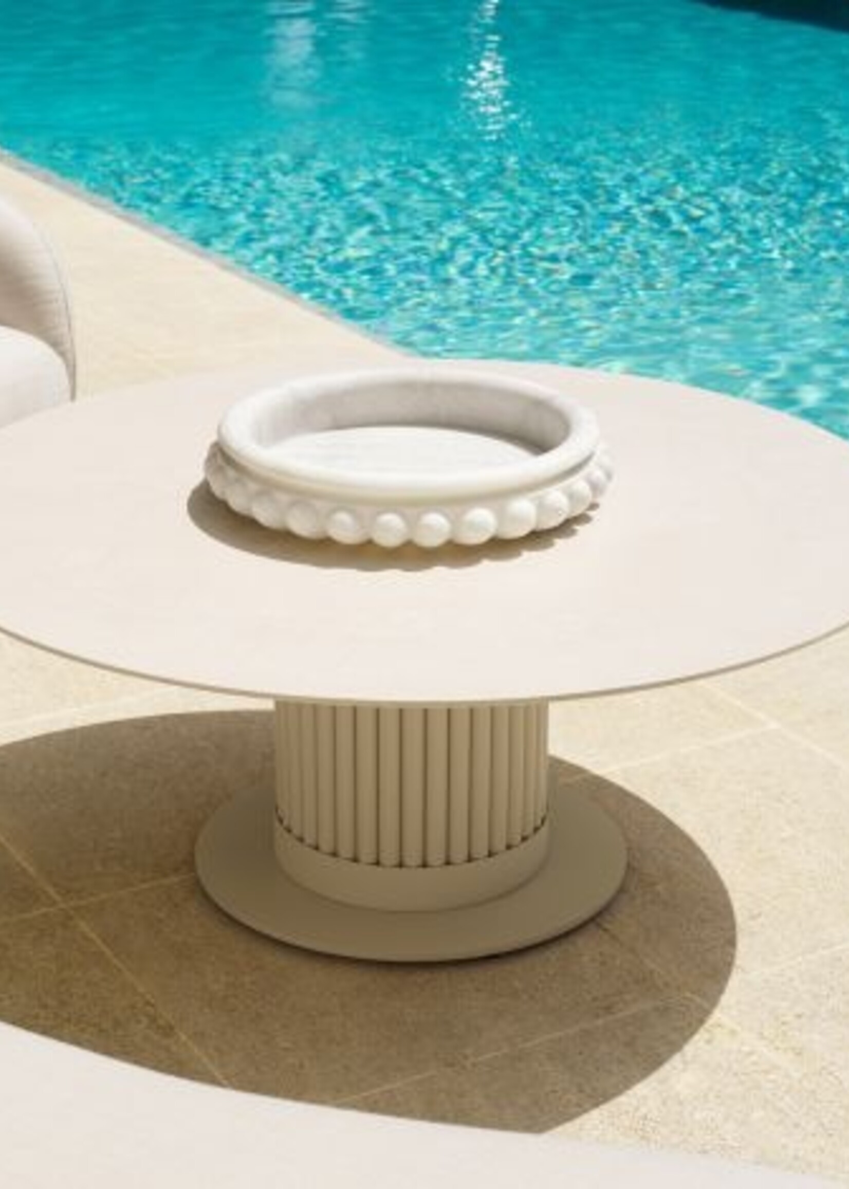 Eichholtz Outdoor Koffietafel Voltere Cream Ceramic Top