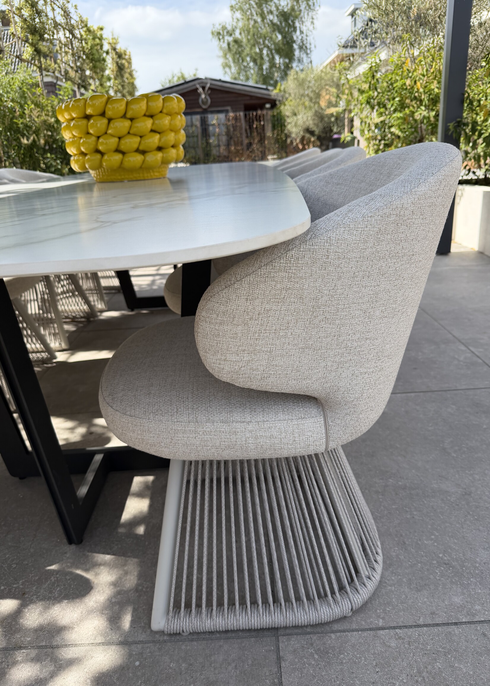 Outdoor eetkamerstoel Nuba beige alpine