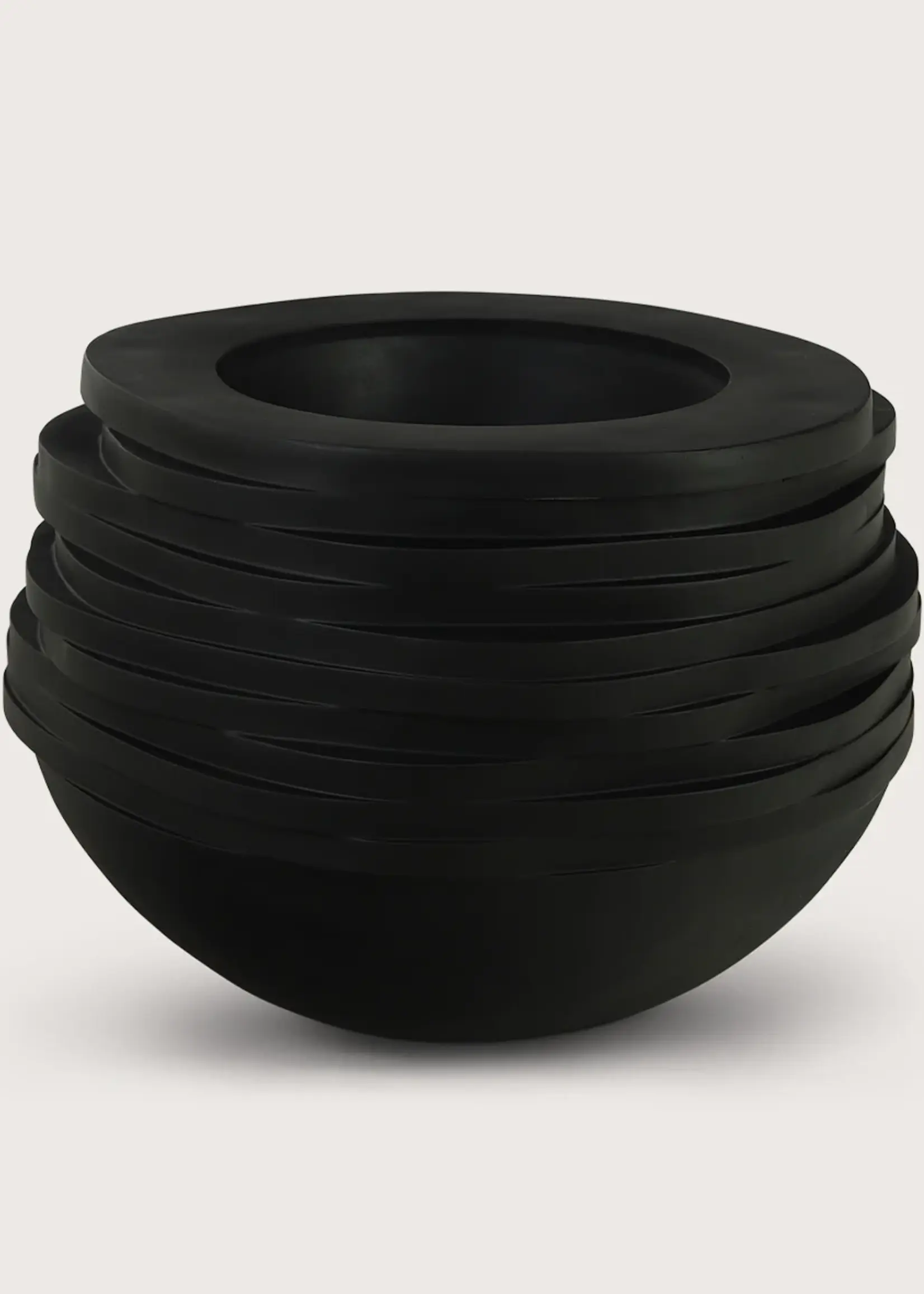 Pot & Vaas Pot Roza zwart mat