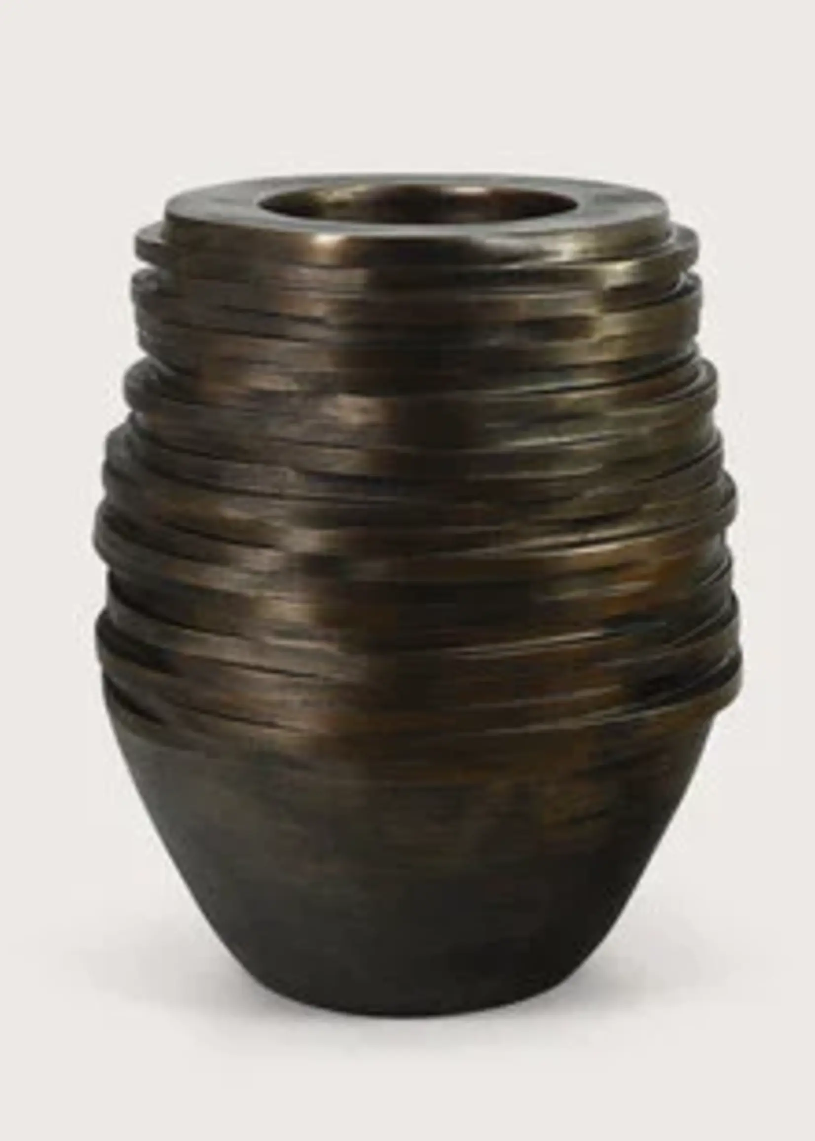 Pot en vaas Hoge vloerpot Roza Koper  H 80 cm