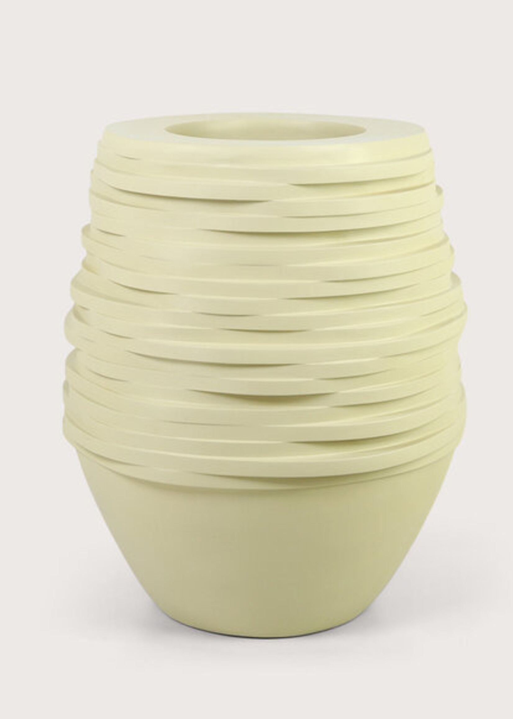 Pot & Vaas Hoge Pot Roza Oesterwit H 80 cm