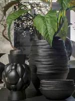 Pot & Vaas Hoge Pot Roza zwart   H 80 cm