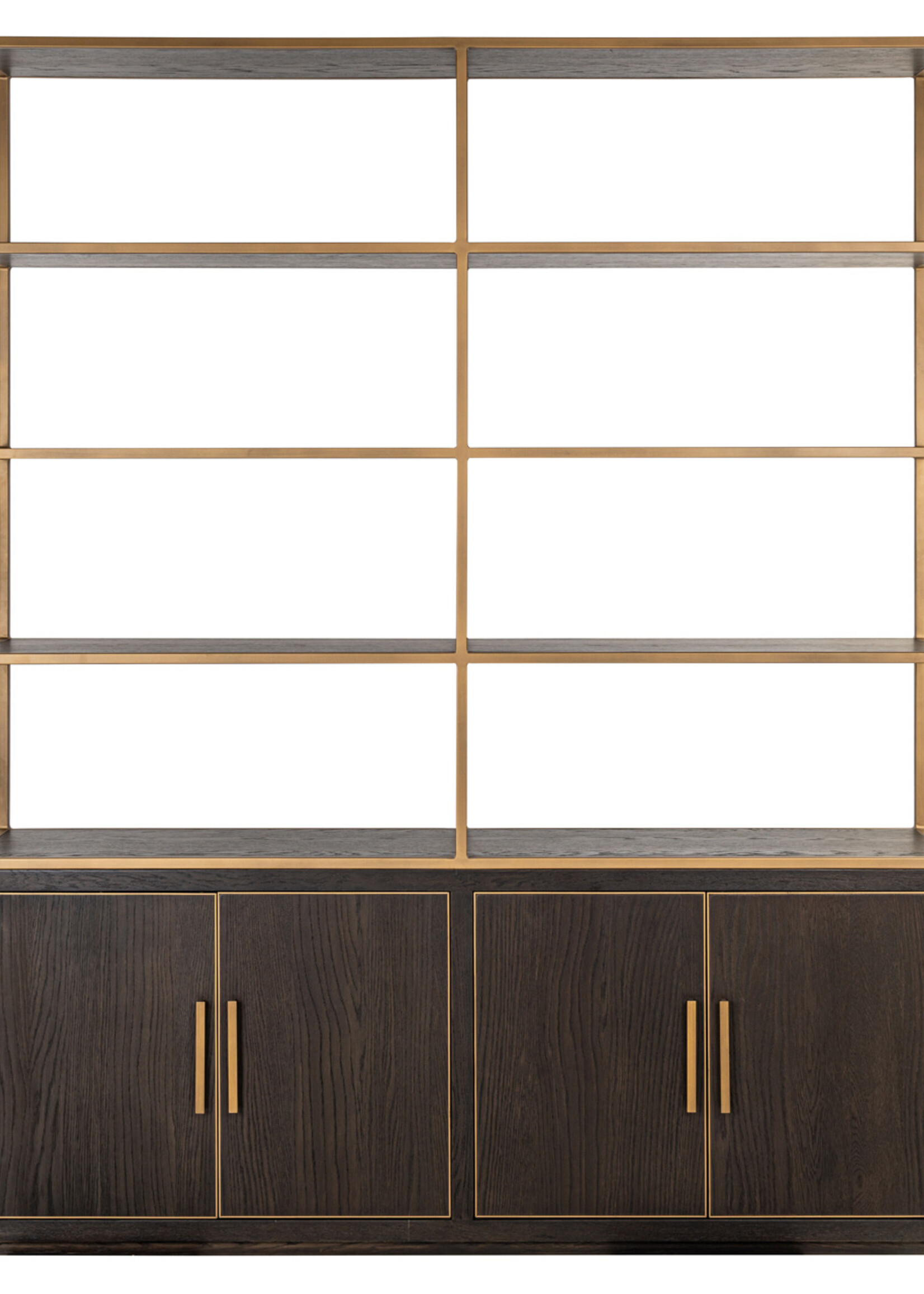 Richmond interiors Vakkenkast Carter bruin n large 4-deurs